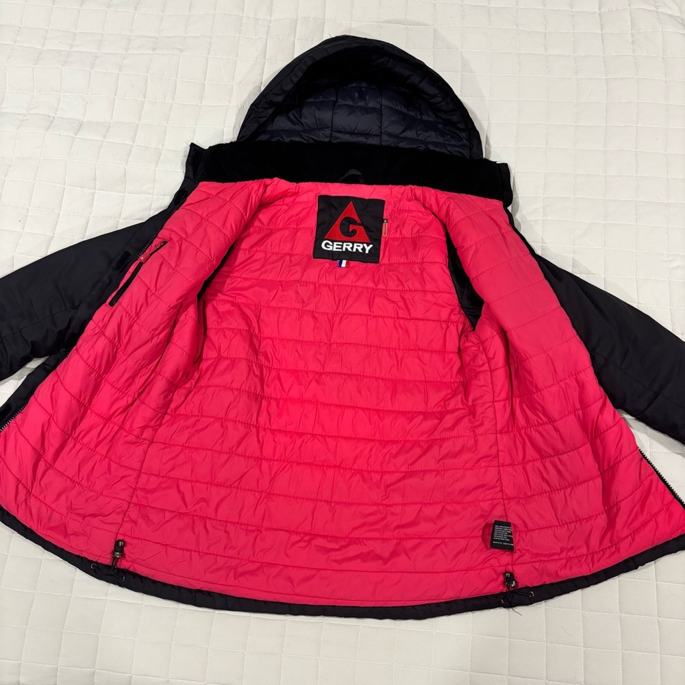 Gerry Women's Winter Ski Jacket Black with Pink Accents Removable Hood Medium - Picture 5 of 16